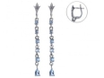 Серьги, серебро 925, топаз 003 01 21-03480 2010 г инфо 2621w.
