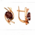 Серьги с раухтопазом СЛ-025К-РТ 2007 г инфо 2629w.