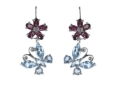 Серьги, серебро 925, топаз,турмалин 020 01 21ls-00008 2010 г инфо 2645w.