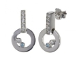 Серьги, серебро 925, топаз синт,циркон 006 01 21sp-00177 2009 г инфо 2648w.