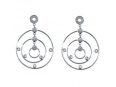 Серьги, серебро 925, топаз,циркон 019 01 21sp-00119 2010 г инфо 2657w.