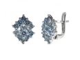 Серьги, серебро 925, топаз 003 01 21sk-00368 2010 г инфо 2659w.