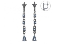 Серьги, серебро 925, топаз 003 01 21-03489 2010 г инфо 2690w.