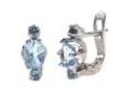 Серьги, серебро 925, топаз 003 01 21spk-00248 2009 г инфо 2699w.
