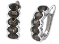 Серьги, серебро 925, раухтопаз 001 01 21spk-00025 2010 г инфо 2707w.