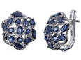 Серьги, серебро 925, сапфир DC 003 01 21sk-00150 2010 г инфо 2840w.