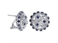 Серьги, серебро 925, сапфир DC 003 01 21spk-00421 2009 г инфо 2852w.