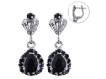 Серьги, серебро 925, сапфир DC 003 01 21spk1-00435 2009 г инфо 2878w.