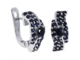 Серьги, серебро 925, сапфир 003 01 21sk-00589 2010 г инфо 2940w.