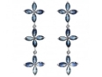 Серьги, серебро 925, сапфир 026 01 21-03257 2009 г инфо 2942w.
