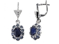 Серьги, серебро 925, сапфир DC 003 01 21sk-00154 2010 г инфо 2966w.