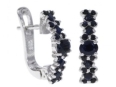 Серьги, серебро 925, сапфир 003 01 21sk-00625 2010 г инфо 2981w.