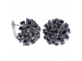 Серьги, серебро 925, сапфир DC 003 01 21spk-00405 2009 г инфо 2983w.