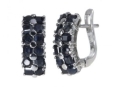 Серьги, серебро 925, сапфир DC 003 01 21sk-00080 2010 г инфо 2992w.