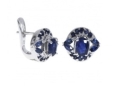 Серьги, серебро 925, сапфир DC 003 01 21spk-00441 2009 г инфо 2999w.