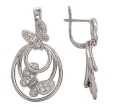 Серьги с фианитом R2A8F20056 2010 г инфо 3088w.