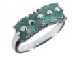 Кольцо, серебро 925, изумруд DC 003 02 21sk-00078 2010 г инфо 3119w.
