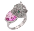 Кольцо с изумрудом и фианитом R4A68652D 2009 г инфо 3210w.