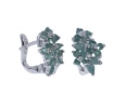Серьги, серебро 925, изумруд 003 01 21spk-00449 2010 г инфо 3434w.