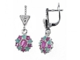 Серьги, серебро 925, изумруд DC,рубин DC 003 01 21spk-00160 2010 г инфо 3445w.
