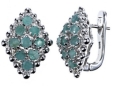 Серьги, серебро 925, изумруд DC 003 01 21spk-00141 2010 г инфо 3497w.