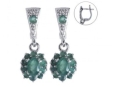 Серьги, серебро 925, изумруд 003 01 21spk1-00490 2010 г инфо 3500w.