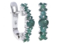 Серьги, серебро 925, изумруд DC 003 01 21sk-00629 2009 г инфо 3525w.