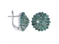 Серьги, серебро 925, изумруд DC 003 01 21spk-00394 2009 г инфо 3540w.