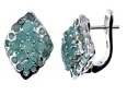 Серьги, серебро 925, изумруд DC 003 01 21sk-00138 2010 г инфо 3543w.