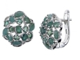 Серьги, серебро 925, изумруд DC 003 01 21sk-00149 2010 г инфо 3550w.