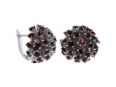 Серьги, серебро 925, гранат 003 01 21spk-00406 2009 г инфо 3724w.