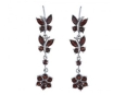 Серьги, серебро 925, гранат 020 01 21-02882 2010 г инфо 3755w.