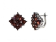 Серьги, серебро 925, гранат 003 01 21sk-00369 2010 г инфо 3758w.