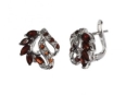 Серьги, серебро 925, гранат 003 01 21spk-00230 2010 г инфо 3769w.